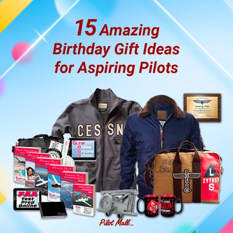 Are you looking to inspire and support a family member or friend who is embarking on the exciting journey of becoming a licensed pilot? Whether they're a student pilot or a passionate aviation enthusiast, you have the perfect opportunity to make their dreams take flight with a thoughtful gift.

In this article, we present a curated selection of 15 exceptional gift ideas that will not only delight but also empower those who aspire to conquer the skies.
#pilotgift #aviationgiftideas #avgeek Gifts For Pilot, Aviation Gift Ideas, Ground School, Aviation Careers, Pilot License, Student Pilot, Pilot Gifts, Themed Gifts, Boys Birthday