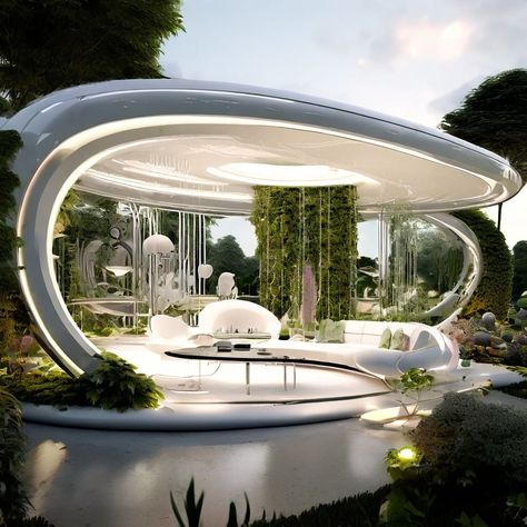 IA (@luxy.mx.ia) • Instagram photos and videos Futuristic Rooms, Organic Architecture Concept, Futuristic House, Accent Ceiling, Futuristic Home, Luxury Modern Homes, Luxury Living Room Design, Unusual Homes, Futuristic Interior