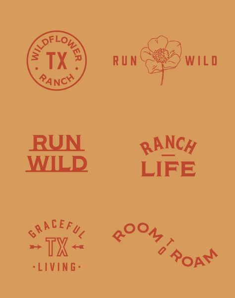 Wildflower Ranch Ranch Branding Design, Texas Graphic Design, Ranch Branding, Western Branding, Cattle Brands, California Ranch, Cowboy Aesthetic, Texas Ranch, Modern Ranch