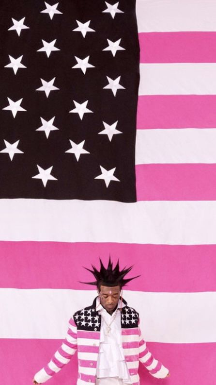 pink tape wallpaper cover lil uzi vert rap hiphop album aesthetic travis scott utopia american flag rapper rappers playboi carti drake rolling loud Endless Fashion, Lil Uzi, Lil Uzi Vert, June 30, Travis Scott, Studio Album, Nicki Minaj, American Flag, Flag