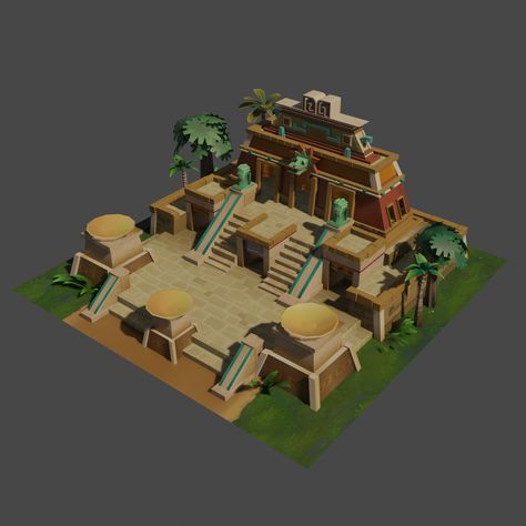 Aztec Minecraft Build, Mayan Minecraft, Minecraft Aztec, Minecraft Mayan Temple, Aztec Temple Concept Art, Mayan Buildings, Mayan Temple, Mayan Cities, 3d Environment