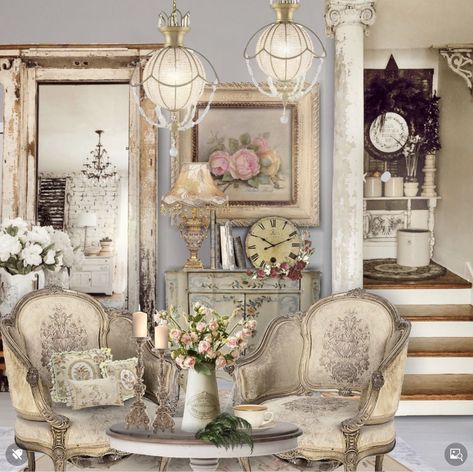 Shabby Chic House, Mood Board Interior, Chabby Chic, Cottage Aesthetic, Shabby Chic Interiors, Interior Design Mood Board, Chic Interior, Shabby Chic Homes, French Country Decorating