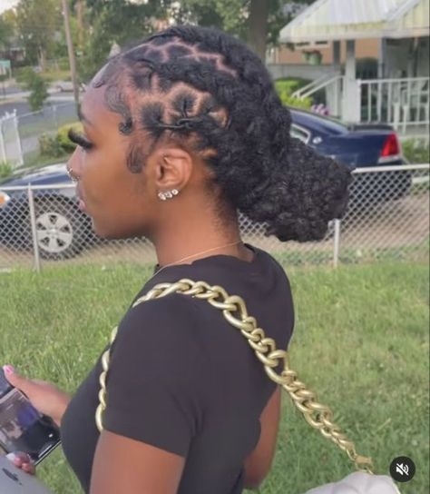 Cute Dreads Hairstyles, Loc Braided Ponytail, Low Bun Locs Hairstyles, Cute Simple Loc Styles, Braided Loc Ponytail, Real Locs Hairstyles For Women, 2 Braids With Locs, Loc Styles Long Black Women, Cornrows With Locs