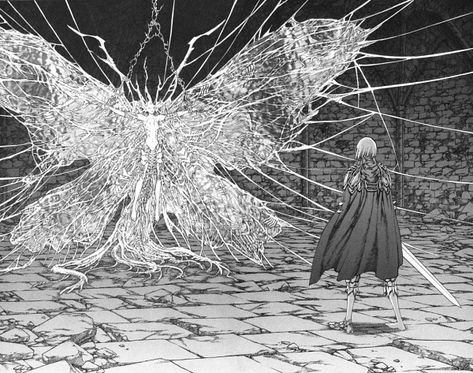 Claymore Manga, Ethereal Art, Fallen Angel, Dark Souls, Horror Art, Anime Movies, Pretty Art, Dark Art, Dark Fantasy