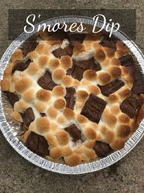 Smores Dessert On Grill, Campfire Smores Dip, Smores Dip On The Grill, S'more Ideas Campfires, S’more Dip, Smore Dip, Grilled Smores, Smores Dip Recipe, Rv Recipes