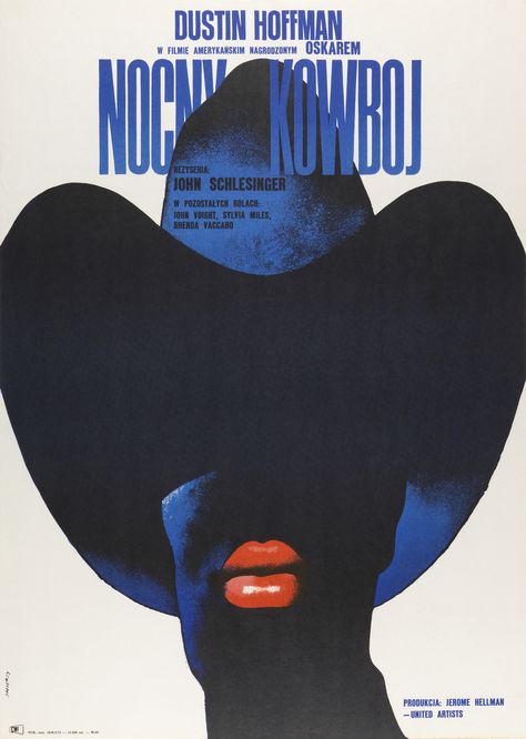 John Voight, Polish Movie Posters, Last Tango In Paris, Cowboy Posters, Paula Scher, Polish Posters, Midnight Cowboy, Polish Poster, Theatre Poster