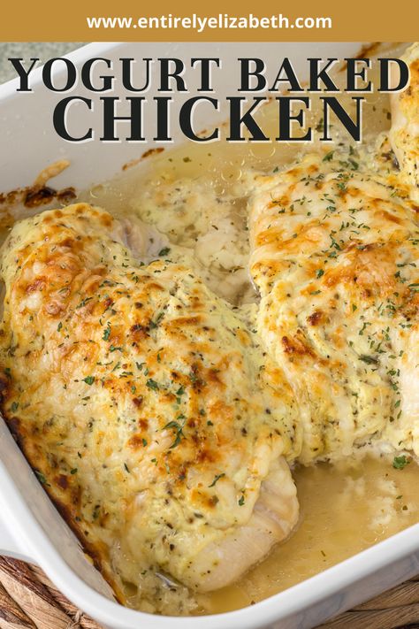 Plain Yogurt Chicken Recipes, Greek Yogurt Parmesan Chicken, Baked Yogurt Chicken, Chicken Recipes With Greek Yogurt, Plain Yogurt Recipes Dinner, Recipes Using Greek Yogurt Dinner, Chicken And Greek Yogurt Recipes, Chicken Breast Recipes Greek Yogurt, Chicken And Yogurt Recipes