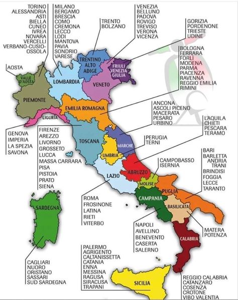 Map Of Italy Regions, Italia Map, Live In Italy, All About Italy, Italy Destinations, Rome Travel Guide, Day Trips From Rome, I Love School, Rome Tours