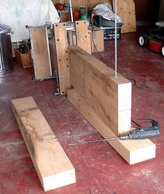 Constructing a coffee table from new oak railway sleepers Sleeper Coffee Table, Sleeper Table, Outdoor Sofa Diy, Wood Coffee Table Rustic, Made Coffee Table, Railway Sleepers, Garden Coffee Table, Pine Table, Oak Coffee Table