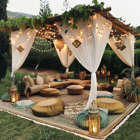 Facebook Boho Tent, Bali Style Home, Dream Bedroom Inspiration, Small Couch, Cheap Patio, Backyard Fireplace, Boho Outdoor, Diy Outdoor Furniture Plans, Casa Exterior