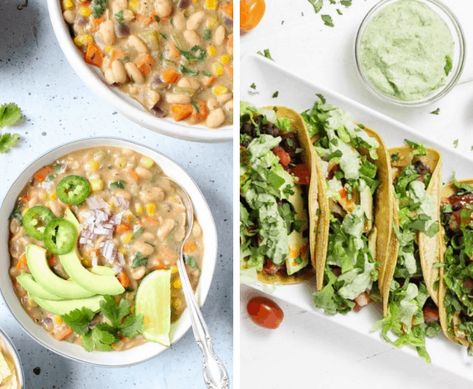 Oil Free Salad Dressing, Vegan Taco Salad, Tahini Dressing Recipe, Black Bean Salad Recipe, Vegan Potato Soup, Vegan Tzatziki, Soy Free Vegan, Avocado Salad Recipes, Easy Guacamole