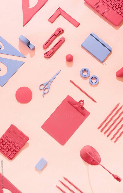 Red Office Supplies, Stationary Wallpaper, Stationary Photography, Stationary Background, Stationery Photography, Stationary Products, Cool Office Supplies, Diy Stationary, Colorful Stationery