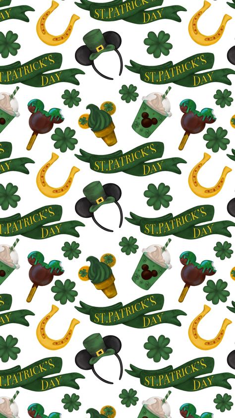 Disney Window Decoration, Paper Mouse, St Patricks Day Wallpaper, Holiday Iphone Wallpaper, Saint Patricks Day Art, Day Wallpaper, Disney Background, Disney Iphone, Paper Magic