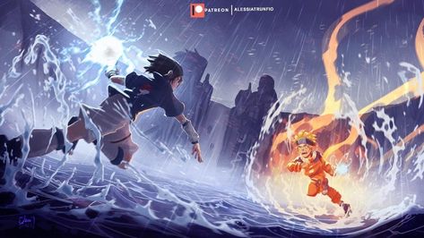 Valley Of The End, Alessia Trunfio, Solangelo Fanart, Sasuke Vs, Naruto Sharingan, Sasuke Naruto, Naruto Fanart, Fanart Illustration, Twitter Link