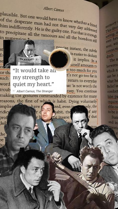 Albert Camus Wallpaper, Camus Wallpaper, Anime Black Hair, The Guilty, Favorite Book Quotes, Albert Camus, Movie Wallpapers, Philosophy Quotes, Philosophers