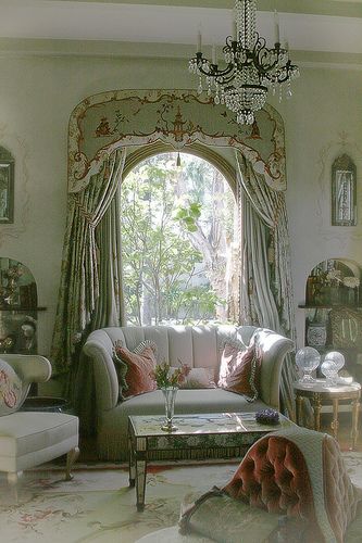 Interior by vidalia_11, via Flickr French Country Living Room Furniture, French Country Sofa, Country Sofas, Country Living Room Furniture, Furnitur Ruang Keluarga, Styl Shabby Chic, French Country Living, Victorian Living Room, Living Room Decor Furniture