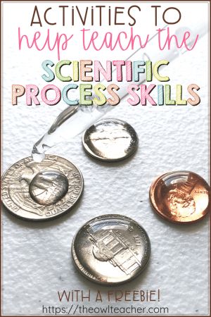 Scientific Method Elementary, Teaching Scientific Method, Scientific Method Experiments, Scientific Method Activities, Science Process Skills, Scientific Process, Owl Teacher, Life Science Activities, Middle School Science Experiments