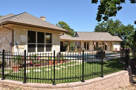 Fence on top of retaining wall Retaining Wall With Fence On Top Front Yard, Fencing On Top Of Retaining Wall, Retaining Wall Fence On Top, Fence On Top Of Retaining Wall, Retaining Wall With Fence On Top, Retaining Wall With Fence, Retaining Wall Fence, Natural Stone Retaining Wall, Fences Ideas