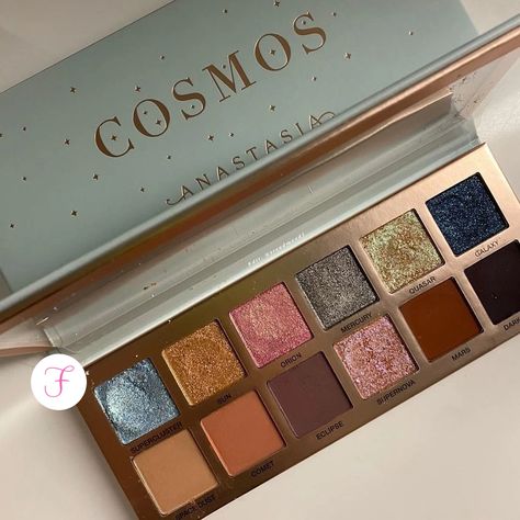 Cosmos Abh, Makeup Palette Aesthetic, Cosmos Palette Abh, Anastasia Cosmos Palette, Cosmos Palette, Eyeshadow Palette Aesthetic, Best Colorful Eyeshadow Palette, Anastasia Eyeshadow Palette, Anastasia Beverly Hills Cosmos