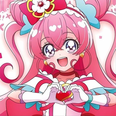 Precure Icons Pink, Precure Icons, Delicious Party Precure, Comic Style Art, Glitter Force, Sailor Moon Crystal, Japanese Animation, Comic Styles, Magical Girl