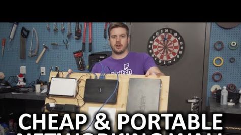 Even basic networking gear gets messy real quick, if the pile of unorganized cables under my desk right now is any indication. Mounting your hardware to a portable board can keep everything much cleaner. Built In Desk Cord Management, Office Desk Wire Management, Home Network Rack Ideas, Velcro Board, Under Desk Cable Management Tray, Build A Shoe Rack, Network Rack Cable Management, Apartment Hacks Organizing, Network Cabinet