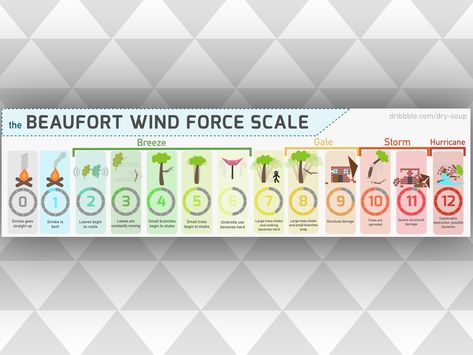 The Beaufort Wind Scale Poster by Dry Soup on Dribbble https://dribbble.com/dry-soup Beaufort Scale, Silver Spring, Show And Tell, Global Community, Poster Design