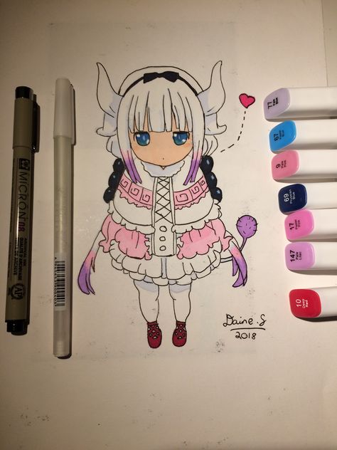 Anime Marker Drawings, Touch Markers Drawing Anime, Touch Markers Drawing, Anime Alcohol Markers, Anime Copic Markers Drawings, Touchfive Markers Art, Marker Drawing, Marker Art, Traditional Art