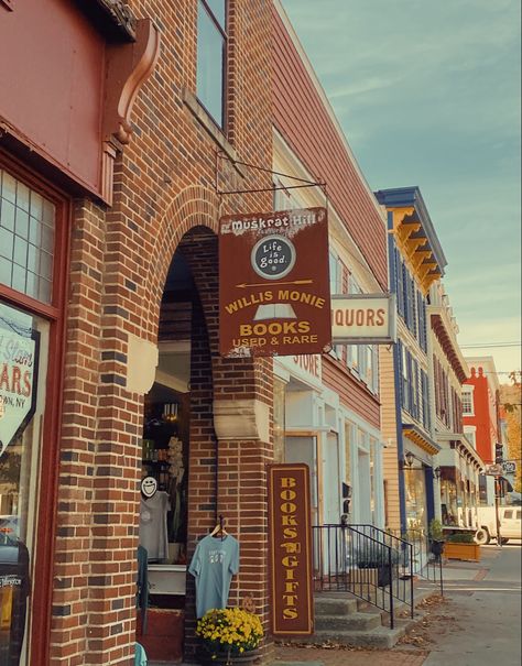 rural new york, cooperstown, okd bookstore aesthetic, fall Rural New York, Old City Aesthetic, Bookstore Aesthetic, Cooperstown New York, New York Aesthetic, Aesthetic Fall, Road Trippin, Imaginary Friend, Fall Aesthetic