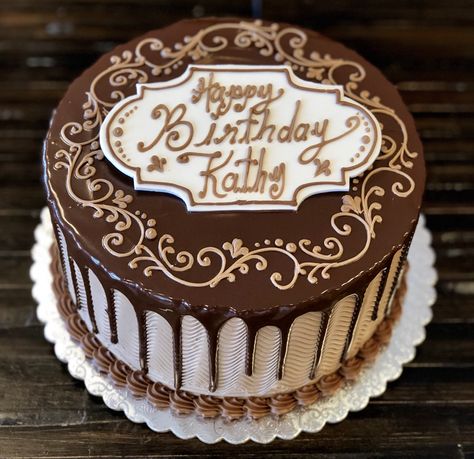 scrollwork Opera Cake Decoration, Cake Calligraphy, Whipped Cream Chocolate, Fruit Birthday Cake, Telur Ayam, Opera Cake, Triple Chocolate Cake, Chocolate Cake Designs, Hot Chocolate Gifts