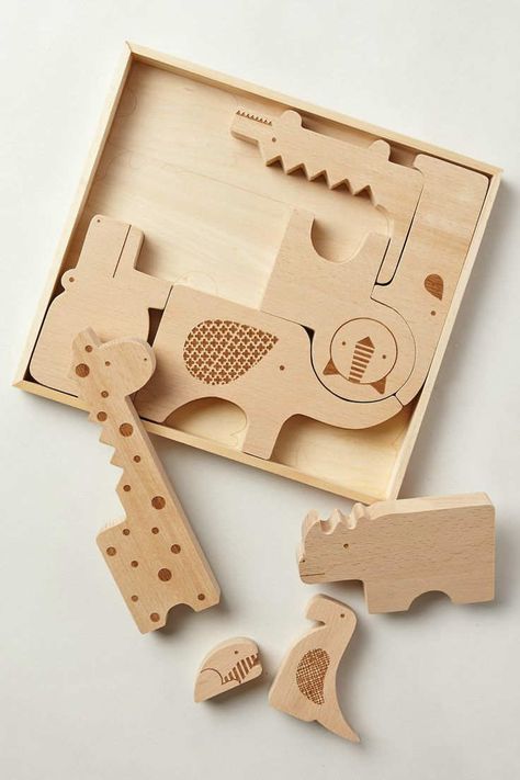 Wooden Toys Plans, Simple Toys, Woodworking For Kids, Animal Puzzle, Kids Wooden Toys, Wood Puzzles, Plastic Toys, Wooden Animals, Montessori Toys