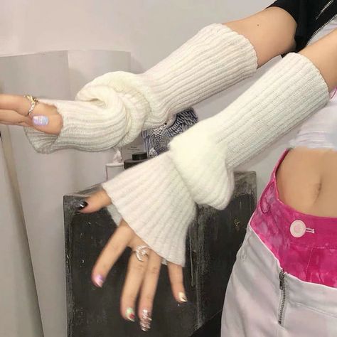 Long Gloves, Color Fashion, Gloves, Cashmere, Solid Color, Christmas, Color