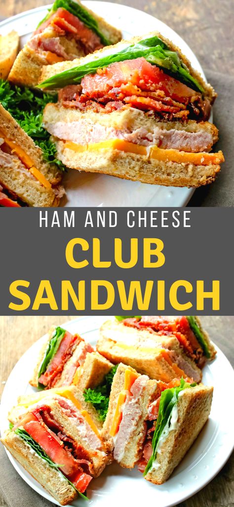 Sweet Sandwiches, Club Sandwich Chicken, Club Sandwich Recipes, Grill Sandwich, Roast Beef Sandwich, Croissant Sandwich, Cold Sandwiches, Dinner Sandwiches, Ham Sandwiches