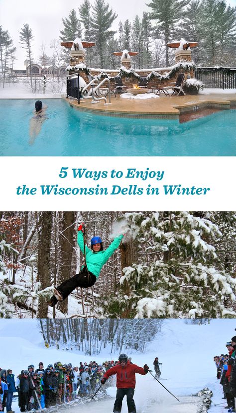 Winter brings great new ways to enjoy the Wisconsin Dells! 5 tips: http://www.midwestliving.com/blog/travel/5-great-ways-to-enjoy-the-dells-winter/ Wisconsin Dells Winter, Wisconsin In Winter, Travel Outfit Winter, Midwest Winter, Wi Dells, Wisconsin Winter, Winter Car, Road Trip Car, Midwest Travel