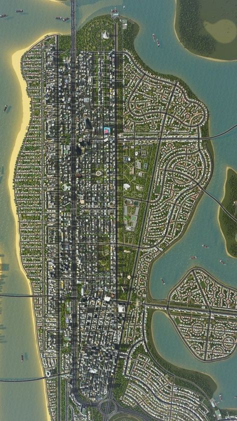 City Skylines Game Ideas, Cities Skylines 2 Layout Ideas, City Planning Design Layout, Cities Skylines Layout Ideas, City Skylines Game, Window To The World, City Maps Design, City Grid, Live Images