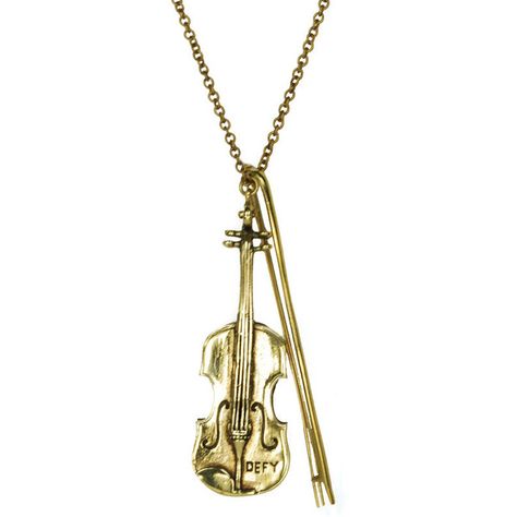 Monserat De Lucca Brass Violin Necklace ($75) ❤ liked on Polyvore featuring jewelry, necklaces, accessories, collares, collar jewelry, brass chain necklace, monserat de lucca jewelry, chain collar necklace and brass chain jewelry Violin Necklace, 2010s Style, Brass Chain Necklace, Jewelry Chain, Bow Necklace, Music Gifts, Chain Jewelry, Collar Jewelry, Lucca