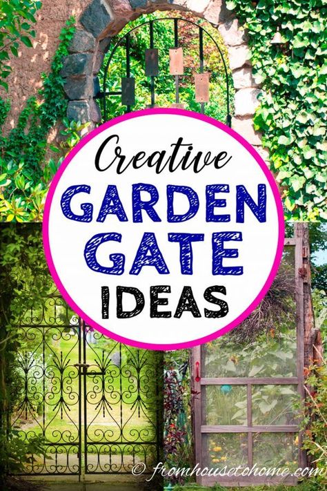 Garden Gate Ideas, Old Garden Tools, Front Yard Landscape, Charleston Gardens, Garden Gate Design, Backyard Shade, Gate Ideas, Backyard Plan, Wrought Iron Gate