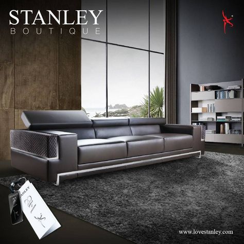 Steely sensuality  For furniture that combines the sleek strength of metal with the soft feel of leather, it’s Stanley sofas and chairs. http://bit.ly/1qto0Xr #LoveStanley #FinestLeathers #Quality #Sofas #Oddchairs #20YearsofPassion Stanley Sofa Living Rooms, Stanley Sofa, Sofa Living Rooms, Montauk Sofa, Livingroom Sofa, 2 Piece Sectional Sofa, Luxury Furniture Sofa, Sofa And Chair Company, Stanley Furniture