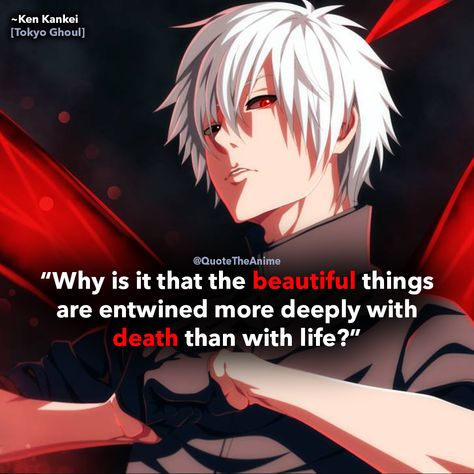 Meaningful Anime Quotes, Concept Quotes, Black Butler Quotes, Anime Lines, Tokyo Ghoul Quotes, Ghoul Quotes, Anime Show, Emo Quotes, Insta Quotes