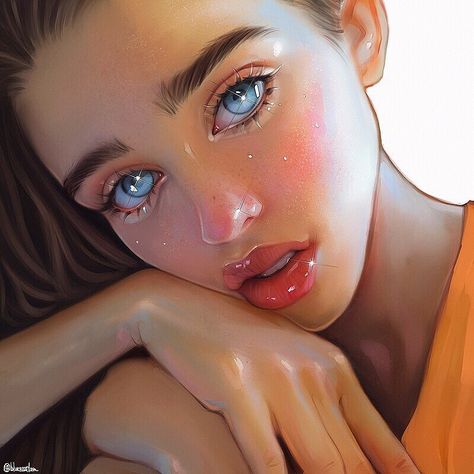 ArtStation - some old artworks, Julia Razumova Berta Castane, Julia Razumova, Xenia Lau, The Art Showcase, Investing In Yourself, Art Showcase, Digital Art Illustration, Procreate Brushes, Face Art