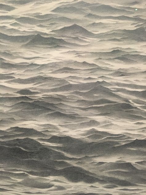 Waves Sketch, Vija Celmins, Texture Sketch, Ocean Drawing, Sea Drawing, Caricature Sketch, Digital Texture, Landscape Drawings, Cinematic Photography