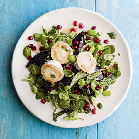 Salad Lunch Recipes, Beetroot And Goats Cheese, Grilled Goat Cheese, Goats Cheese Salad, Salad Recipes Healthy Lunch, Asparagus Tart, Salad Recipes Lunch, Grilling Recipes Sides, Quick Lunch Recipes