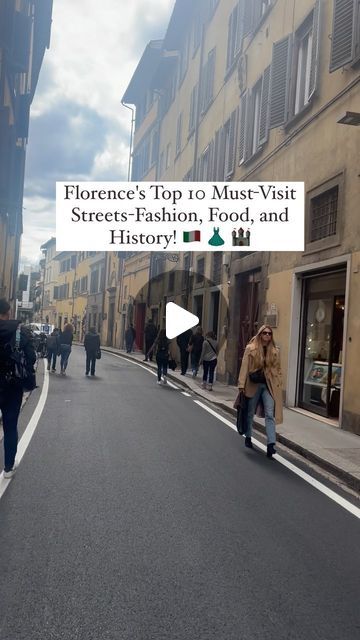 WorldWanderTravel❤️ on Instagram: "SAVE this if you are visiting Florence soon.
Don’t forget to Follow @travel_memories.love 

🌟 Wander through the iconic streets of Florence, each offering a unique glimpse into the city’s enchanting charm. From luxury shopping to historic sites and mouth-watering street food, Florence has something for everyone!

📍 Via de’ Tornabuoni
✨ Discover high-end boutiques like Gucci, Prada, and Salvatore Ferragamo on this luxurious street—perfect for fashion lovers!

📍 Via dei Calzaiuoli
🛍️ This lively pedestrian street connects Piazza del Duomo with Piazza della Signoria, ideal for shopping and enjoying charming cafes.

📍 Via della Vigna Nuova
👗 A haven for fashion enthusiasts with upscale boutiques and stylish window displays, paralleling the elegance of V Piazza Del Duomo, Shopping In Italy, Visit Florence, Pisa Italy, Pedestrian Street, Italy Trip, Window Displays, Luxury Shopping, Travel Memories