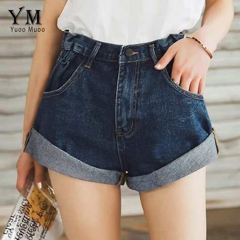 ac796a52db3f16bbdb6557d3d89d1c5adesc52386548ri Vintage Jean Shorts, High Waisted Jeans Vintage, Womens High Waisted Shorts, High Waist Denim Shorts, Summer Shorts Denim, Jean Vintage, High Waist Denim, Short Denim, High Waisted Jean Shorts