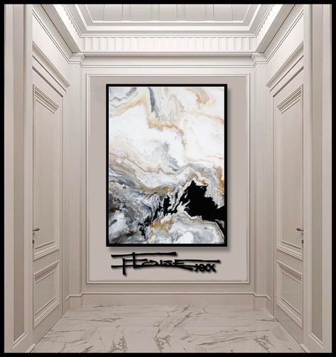 Gypsum Decoration, Modern Canvas Painting, Canvas For Beginners, Resin Wall Art, Soyut Sanat Tabloları, Modern Wall Art Canvas, Tableau Art, Resin Painting, Wow Art