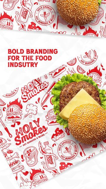 Bagel Packaging Design, Best Branding, Hamburger Packaging Design, Packaging Food, Fast Food Packaging, Fast Food Packaging Design, Retro Food Branding, Fast Food Logo, Packaging Design Food