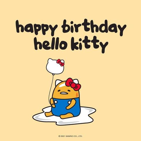 Hello Kitty And Gudetama, Sanrio Character Ranking, Sanrio Pictures, I Love Hello Kitty, Hello Kitty Characters, Birthday Event, Hello Kitty Birthday, Instagram Happy Birthday, Hello Kitty And Friends