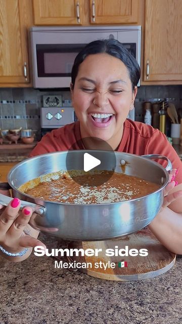 Real Mexican Food Recipes Homemade, Carne Asada Side Dishes Mexican, Summer Mexican Recipes, Carne Asada Sides, Game Food Ideas, Hispanic Food Recipes, Chorizo Beans, Sprouting Beans, Bean Broth