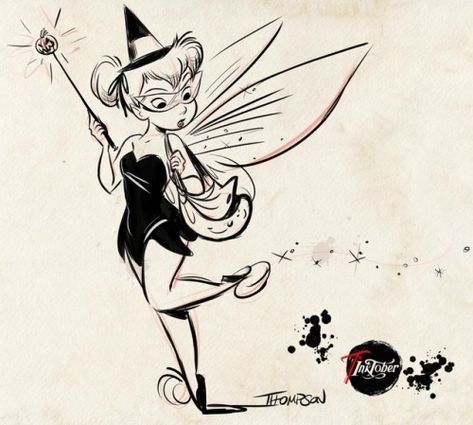 Art Of Disney Fairies, The Art Of Disney Fairies, Steven Thompson, Tinker Bell Tattoo, Steve Thompson, Disney Faries, Art Of Disney, Official Disney Princesses, Tinkerbell And Friends