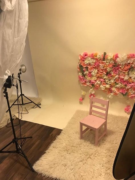 Photography Diy Backdrops, Diy Backdrops, Photography Studio Props, Diy Flower Wall, Photography Studio Setup, Diy Photography Props, Photography Backdrops Diy, Ideas For Photography, Valentine Photo Shoot