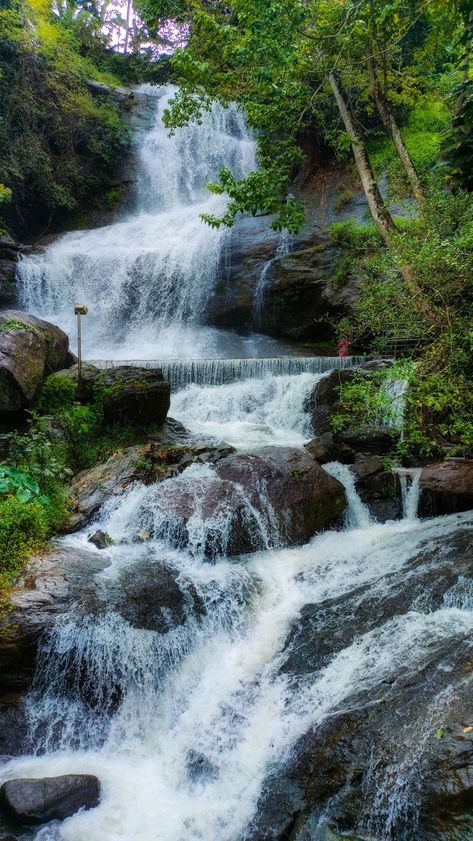 Areeckal waterfalls, Kerala, India Kerala Waterfalls, Waterfalls In India, Kerala Aesthetic, India Aesthetic, Waterfall Wallpaper, Waterfall Pictures, Apple Watch Fashion, Milkshake Recipe, Mountain Waterfall